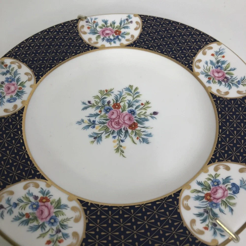 Royal Worcester Vtg 1994 Chamberlains Rose Accent Salad Plate Decor Wall Hanger